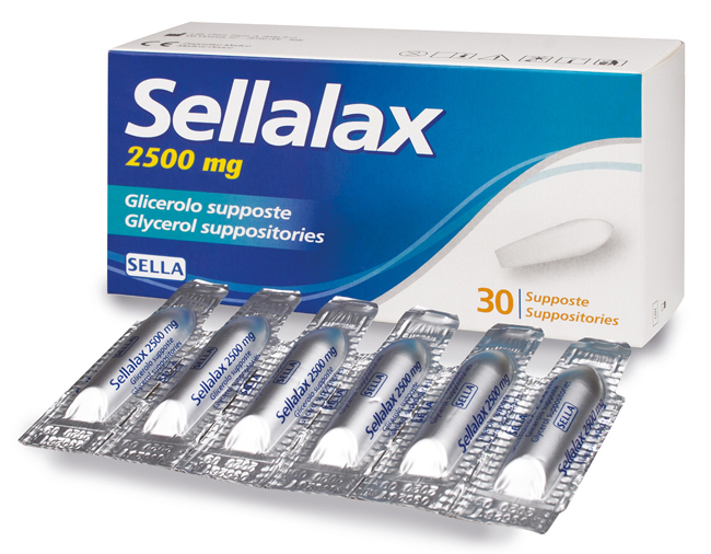 SELLALAX 2500MG SUPPOSTE GLICEROLO 30 PEZZI - Nessun limite di pezzi in acquisto - FarmaLucia