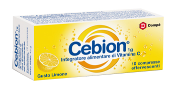 CEBION EFFERVESCENTE VITAMINA C LIMONE 10 COMPRESSE - FarmaLucia