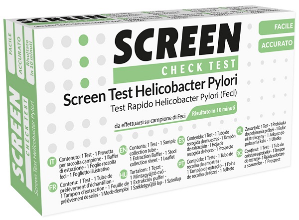 SCREEN TEST RAPIDO ANTIGENI HELICOBACTER PYLORI FECI UMANE - FarmaLucia