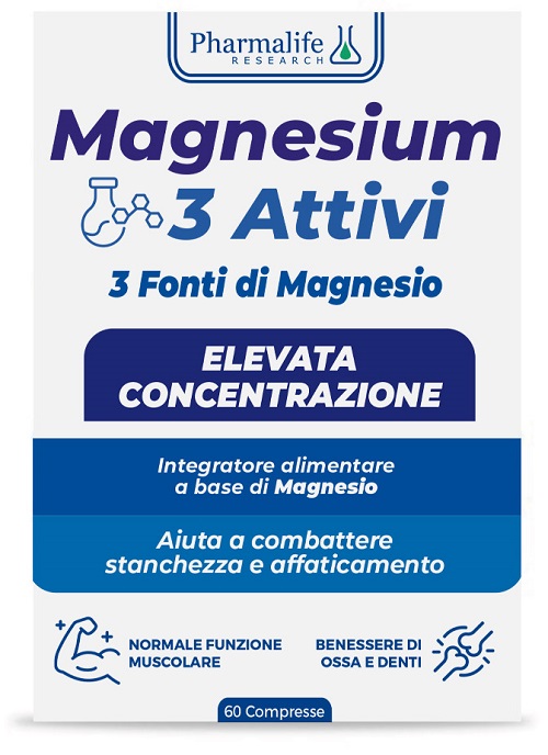 MAGNESIUM 3 ATTIVI 60 COMPRESSE - FarmaLucia