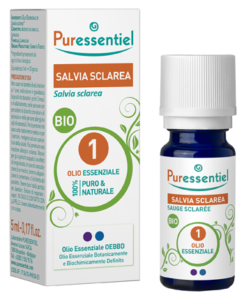 PURESSENTIEL SALVIA SCLAREA OLIO ESSENZIALE BIO 10 ML - FarmaLucia