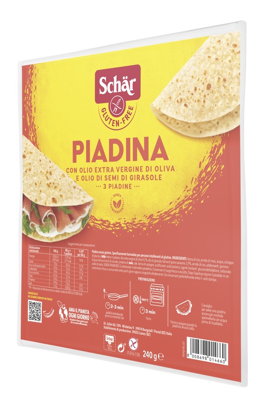 SCHAR PIADINA 3 PEZZI DA 80 G - FarmaLucia