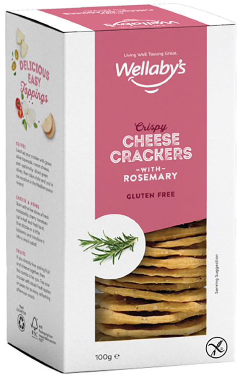 WELLABY'S CRACKERS ROSMARINO 100 G - FarmaLucia