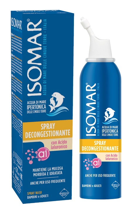 ISOMAR SPRAY DECONGESTIONANTE ACIDO IALURONICO 100 ML - FarmaLucia
