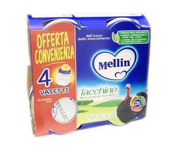 MELLIN OMOGENEIZZATO TACCHINO 4X80 G - FarmaLucia