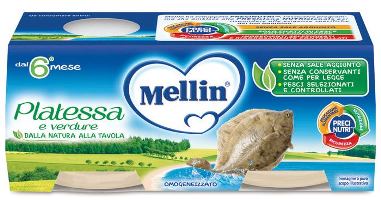 MELLIN OMOGENEIZZATO PLATESSA 2X80 G - FarmaLucia
