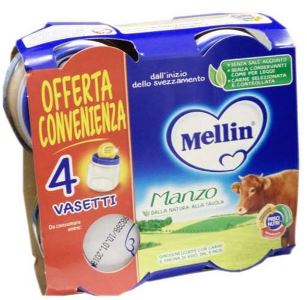 MELLIN OMOGENEIZZATO MANZO 4X80 G - FarmaLucia