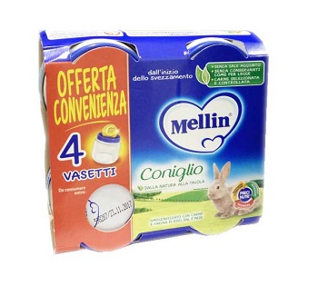 MELLIN OMOGENEIZZATO CONIGLIO 4X80 G - FarmaLucia