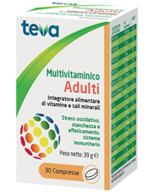 MULTIVITAMINICO ADULTI TEVA 30 COMPRESSE 30 G - FarmaLucia