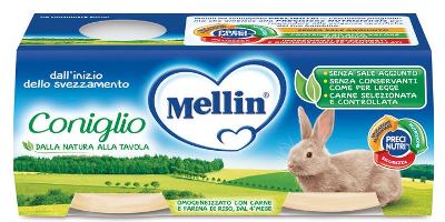 MELLIN OMOGENEIZZATO CONIGLIO 2 X 80 G - FarmaLucia