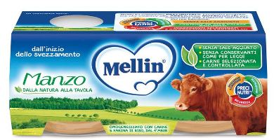 MELLIN OMOGENEIZZATO MANZO 2 X 80 G - FarmaLucia
