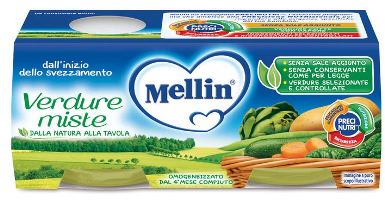 MELLIN OMOGENEIZZATO VERDURE MISTE 2 X 80 G - FarmaLucia