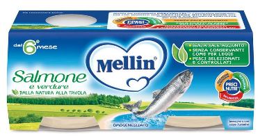 MELLIN OMOGENEIZZATO SALMONE 2 X 80 G - FarmaLucia
