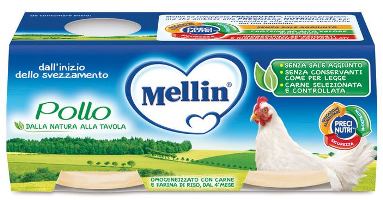MELLIN OMOGENEIZZATO POLLO 2 X 80 G - FarmaLucia