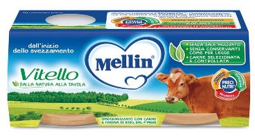 MELLIN OMOGENEIZZATO VITELLO 2 X 80 G - FarmaLucia