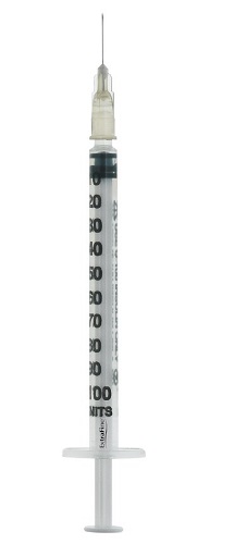 SIRINGA PER INSULINA EXTRAFINE 1ML 100 UI AGO REMOVIBILE 27 GAUGE 0,40X12 MM 1 PEZZO - FarmaLucia