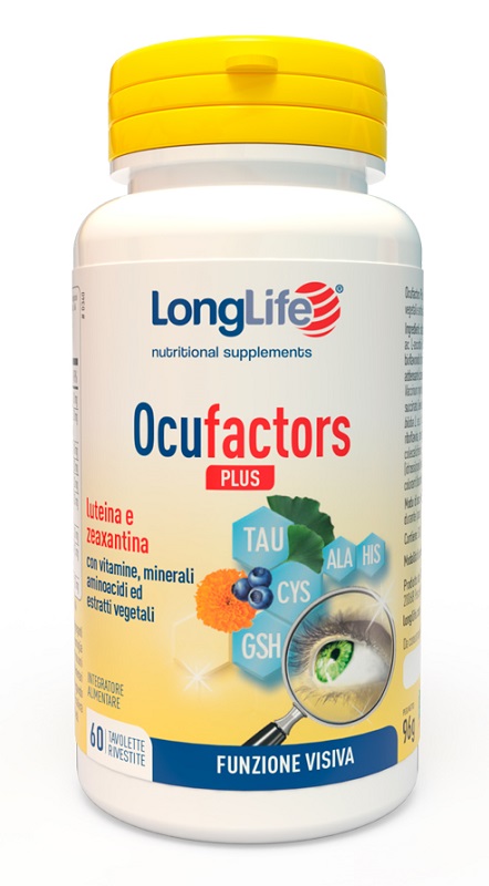 LONGLIFE OCUFACTORS PLUS 60 TAVOLETTE RIVESTITE - FarmaLucia