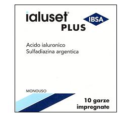 GARZA IMPREGNATA IALUSET FERITE E USTIONI NON INFETTE 10X10 CM 10 PEZZI - FarmaLucia