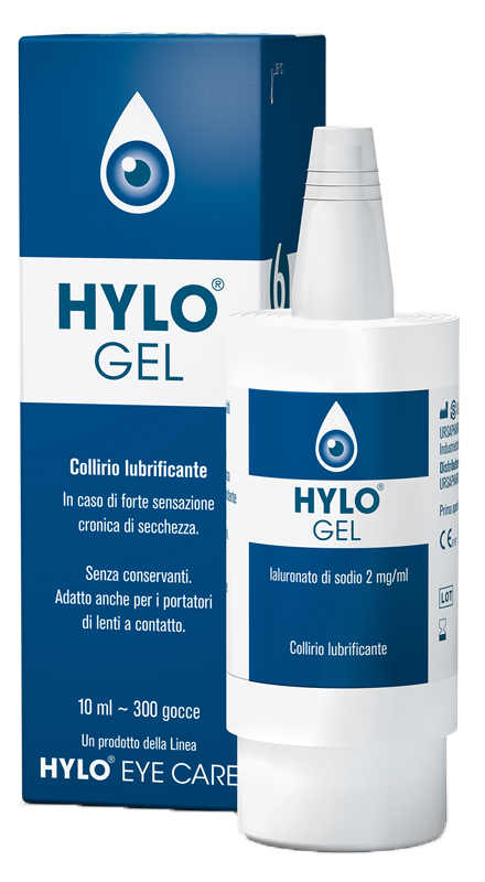 HYLO-GEL COLLIRIO LUBRIFICANTE ACIDO IALURONICO 0,2% 10 ML - FarmaLucia