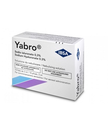 YABRO 10 FIALE 3ML ACIDO IALURONICO 0,3% SOLUZIONE PER NEBULIZZATORE - FarmaLucia