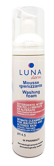 LUNADERM MOUSSE IGIENIZZANTE DETERGENTE INTIMO PELLI IRRITATE ED ALTERATE 150 ML - FarmaLucia