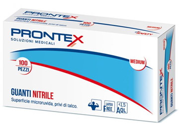 PRONTEX GUANTO IN NITRILE SENZA POLVERE PICCOLO 6/7 100 PEZZI - FarmaLucia