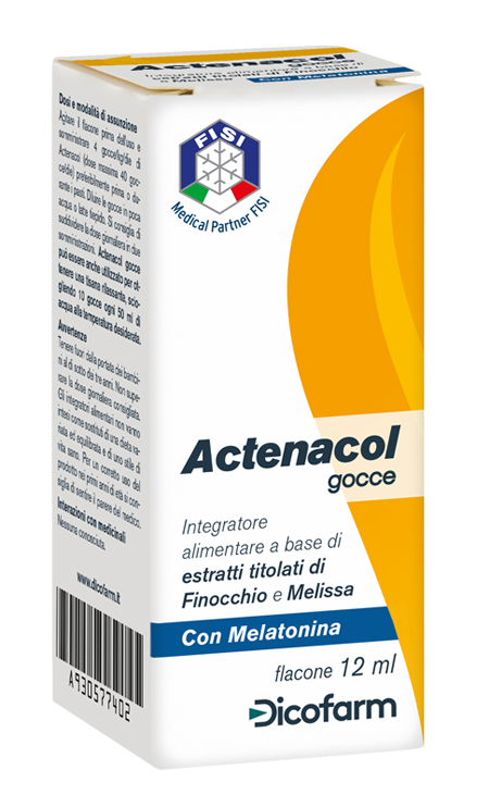ACTENACOL GOCCE 12 ML CON MELATONINA - FarmaLucia