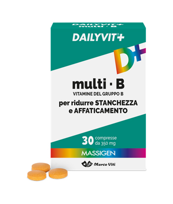 MASSIGEN MULTI B VITAMINE DEL GRUPPO B 30 COMPRESSE RIVESTITA DA 364 MG - FarmaLucia