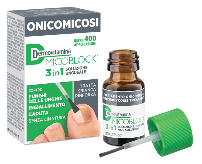 DERMOVITAMINA MICOBLOCK 3 IN 1 ONICOMICOSI SOLUZIONE UNGUEALE 7 ML - FarmaLucia