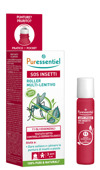 PURESSENTIEL SOS INSETTI ROLLER 11 OLI ESSENZIALI 5 ML - FarmaLucia