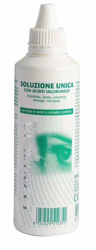 SOLUZIONE OCULARE CON ACIDO IALURONICO CONTACTA 100 ML MARCHIO CE - FarmaLucia