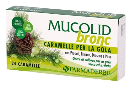 MUCOLID BRONC PROPOLI&PINO 24 CARAMELLE - FarmaLucia