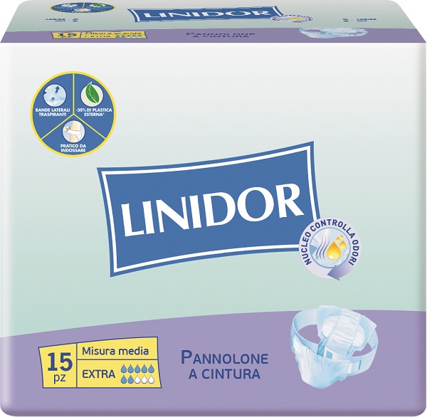 PANNOLONE LINIDOR PERFECT CARE EXTRA A CINTURA MM 15 PEZZI - FarmaLucia