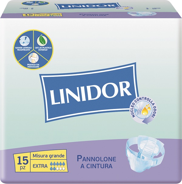 PANNOLONE LINIDOR A CINTURA EXTRA MISURA GRANDE 15 PEZZI - FarmaLucia