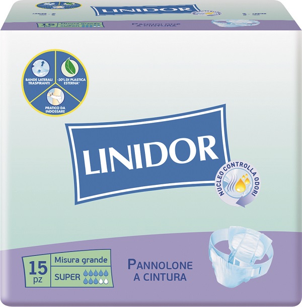 PANNOLONE LINIDOR PERFECT CARE SUPER A CINTURA MG 15 PEZZI - FarmaLucia