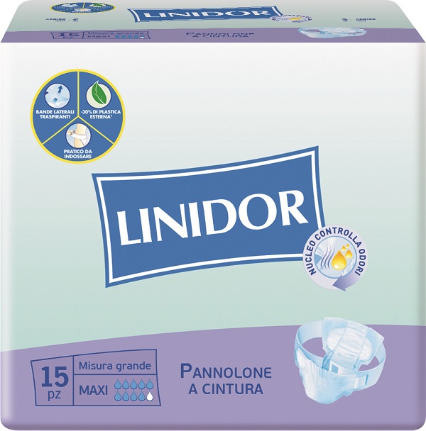 PANNOLONE LINIDOR A CINTURA MAXI MISURA GRANDE 15 PEZZI - FarmaLucia