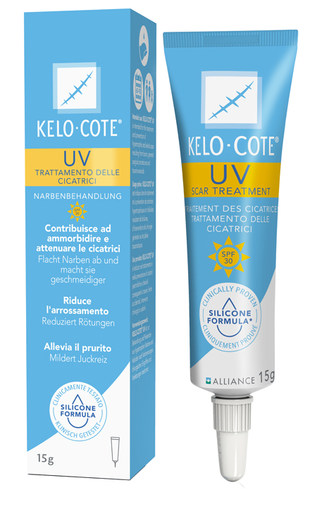 GEL CICATRICI KELO COTE UV SPF30 15 G - FarmaLucia