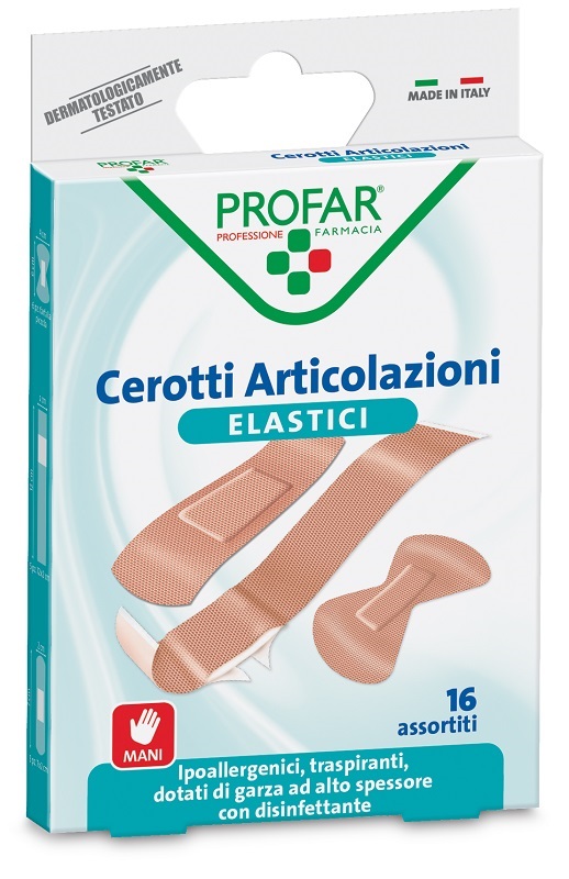 CEROTTO ARTICOLAZIONI ELASTICO PROFAR 16 PEZZI - FarmaLucia