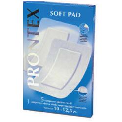 GARZA COMPRESSA PRONTEX SOFT PAD 10X12,5 6 PEZZI (5 TNT + 1 IMPERMEABILE AQUA PAD) - FarmaLucia