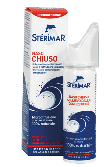 STERIMAR IPERTONICO NASO CHIUSO RAME E MANGANESE SPRAY 50 ML - FarmaLucia
