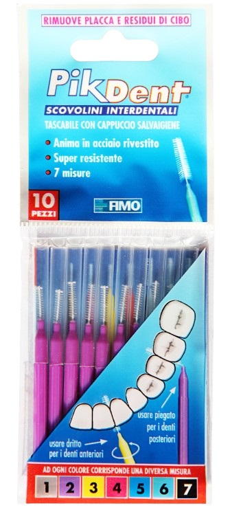 PIKDENT STUZZICOLINO 2 VIOLA 10 PEZZI - FarmaLucia