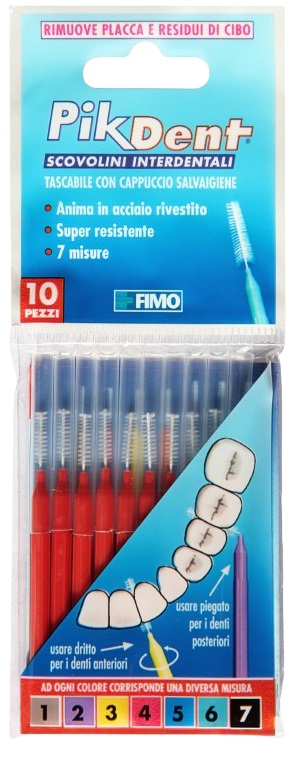 PIKDENT STUZZICOLINO 4 ROSSO 10 PEZZI - FarmaLucia