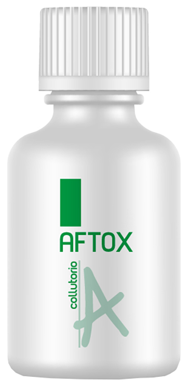 AFTOX COLLUTORIO FLACONE BIANCO, CON TAPPO E MISURINO DISPOSITIVO MEDICO INDICATO IN TUTTE LE LESIONI DEL CAVO ORALE E NEI PROCESSI INFIAMMATORI CORRELATI 100 ML 1 PEZZO - FarmaLucia
