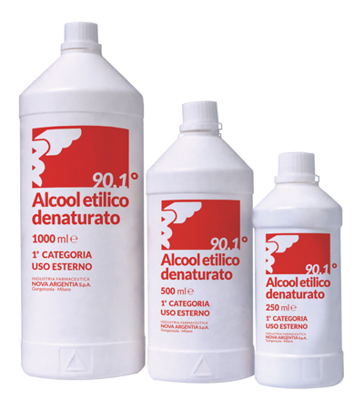ALCOOL ETILICO DENATURATO 90,1% 250 ML - FarmaLucia