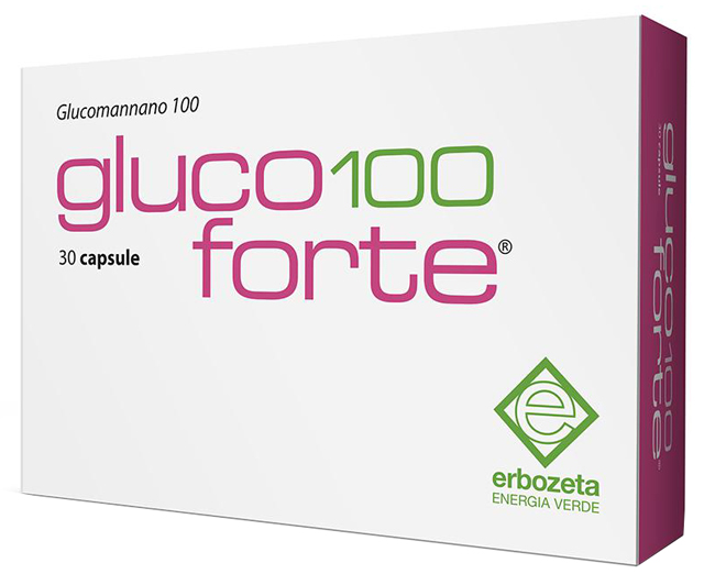 GLUCO 100 FORTE GLUCOMANNANO 100 30 CAPSULE DA 900 MG - FarmaLucia