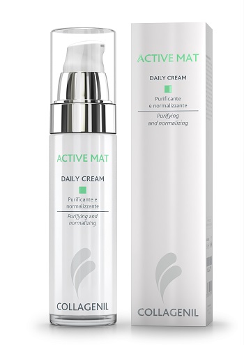 COLLAGENIL ACTIVE MAT DAILY CREAM SEBOREGOLATRICE/PURIFICANTE PER LA PELLE DEL VISO FLACONE 50 ML - FarmaLucia