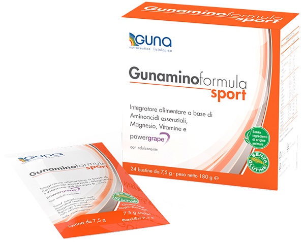 GUNAMINOFORMULA SPORT 24 BUSTE 180 G - FarmaLucia