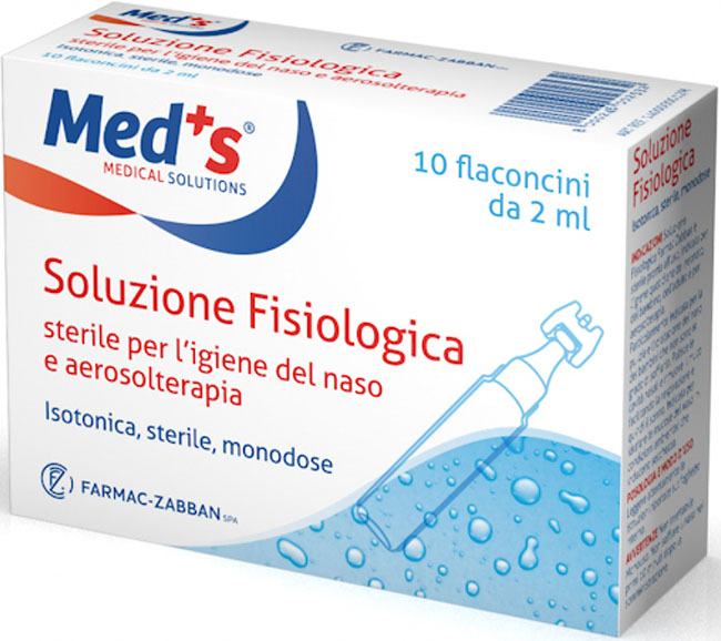 SOLUZIONE FISIOLOGICA MEDS STERILE ASTX10 FL 2ML - FarmaLucia