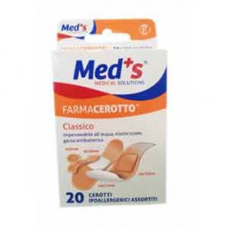 CEROTTO MEDS STRIP POLIURETANO IPOALLERGENICO CLASSICO ASSORTITI 20 PEZZI - FarmaLucia