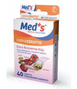 CEROTTO MEDS STRIP KIDS IPOALLERGENICO ASSORTITI 40 PEZZI - FarmaLucia